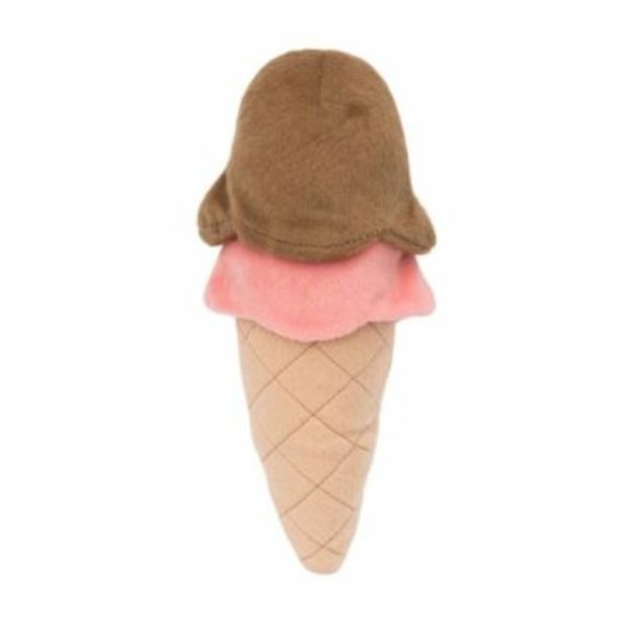 ICE CREAM CONE PLUSH ZippyPaws Nomnomz DOG PUPPY TOY - Picture 2 of 3